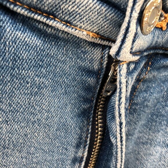 Zara High Rise Skinny Jeans Womens 4 Blue Stretch Light Wash - Picture 9 of 10